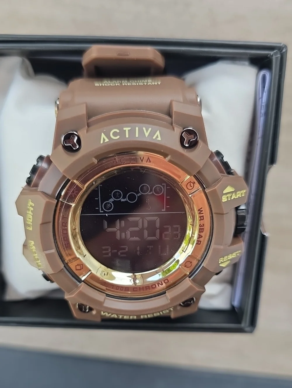 546.  Activa Summit X Invicta Unisex Digital Watch - 50mm. Brown